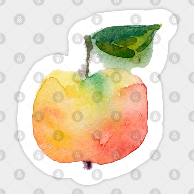 Fresh Apple Sticker by Olga Berlet